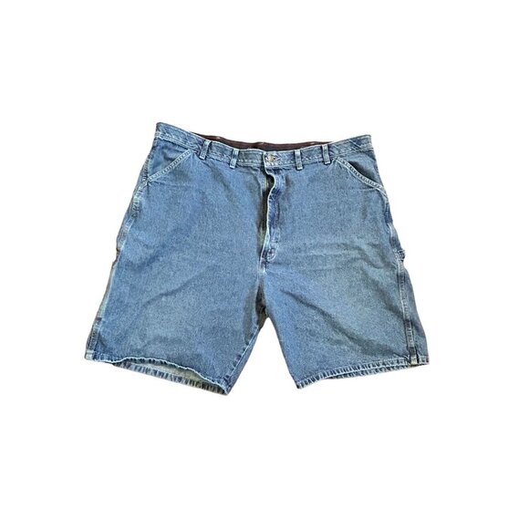 Riders By Lee Mens Shorts Sz 44 Blue Comfort Flex Denim Jean Sunwash Hi Rise VTG - Picture 1 of 12